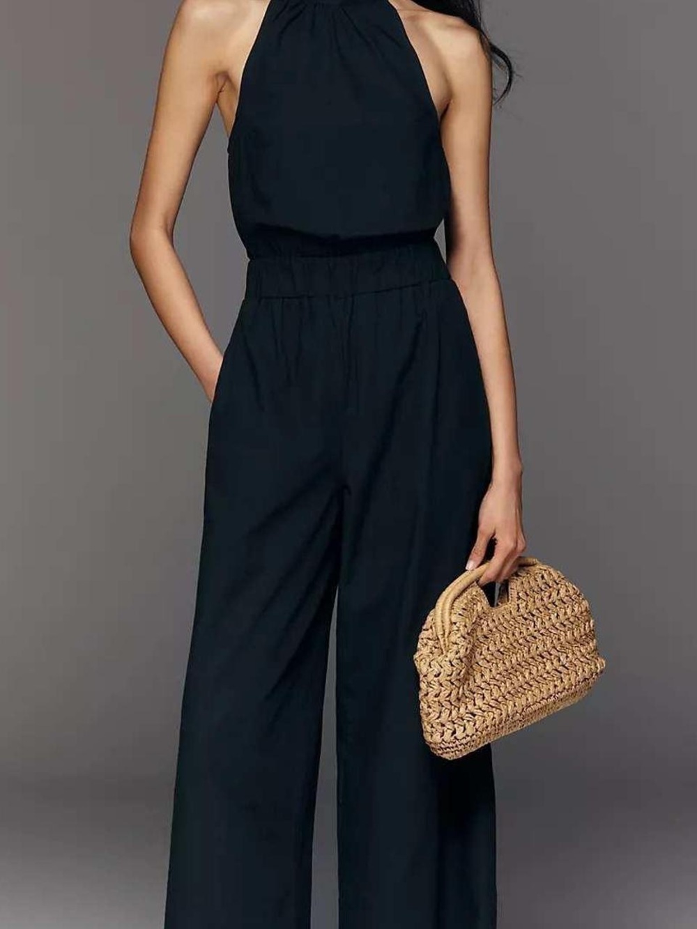 Lush Black Halter-Neck  Jumpsuit